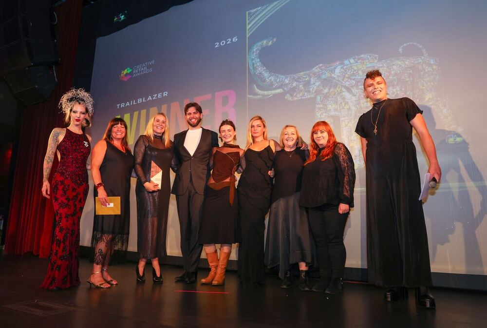 The Fortnum & Mason team on stage after being named Trailblazer of the Year